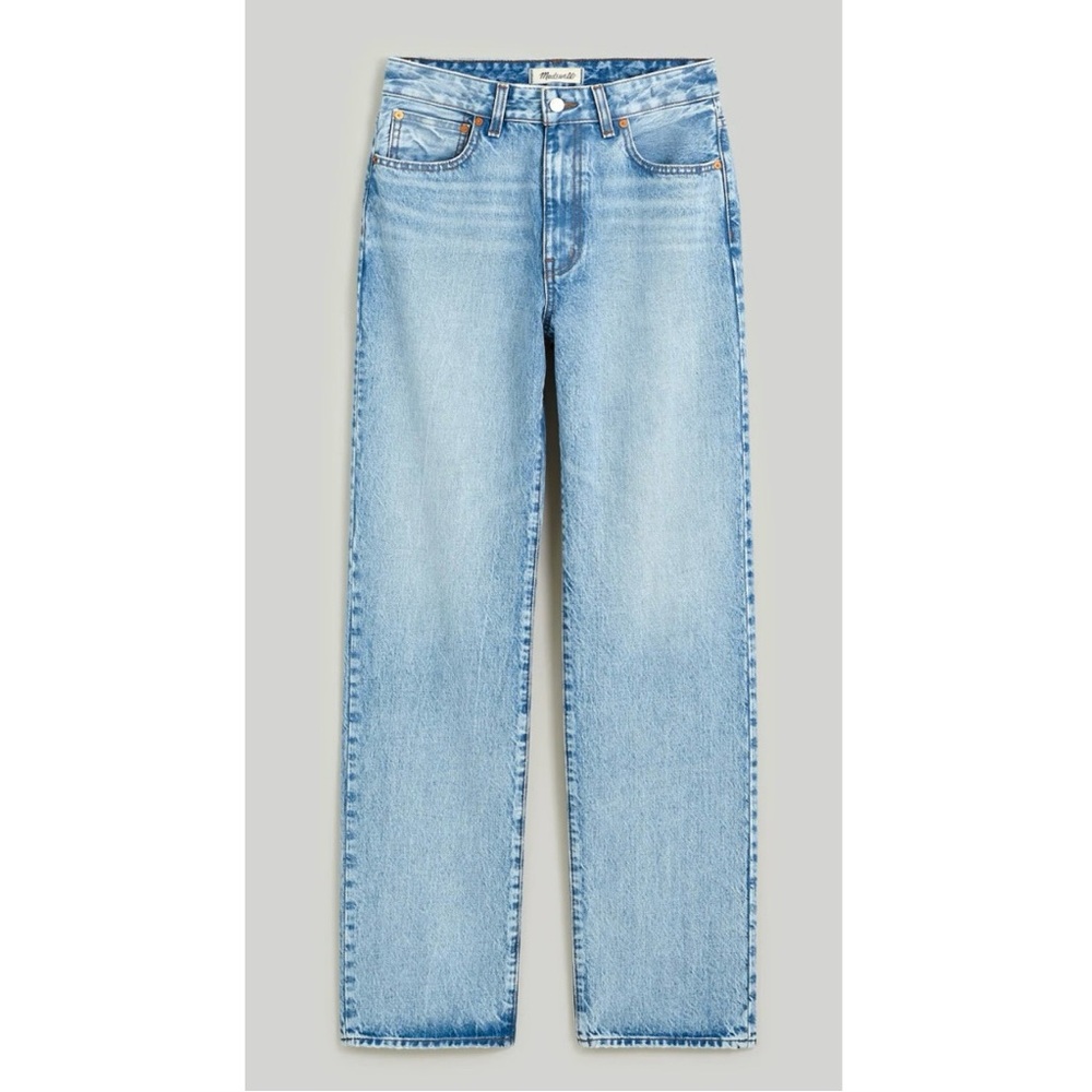 Madewell Light Blue Straight Leg Jeans - Picture 1 of 4